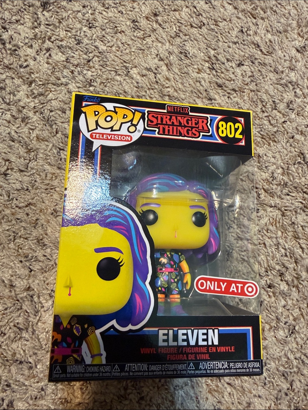 Funko POP! Stranger Things Eleven Vinyl Figure Yellow Purple Pink